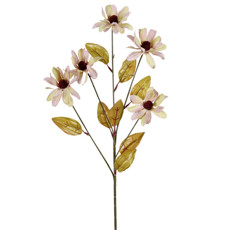 Imagem de HASTE DECORATIVA DE MARGARIADAS LAVANDA EM PLÁSTICO MOLDÁVEL 63X20CM - GRILLO - Grillo Ltda
