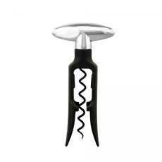 Imagem de SACA-ROLHAS EM ZINCO NA COR PRETO PARA VINHO 15X8X4CM - WOLFF - Rojemac Impotacao E Exportacao Ltda
