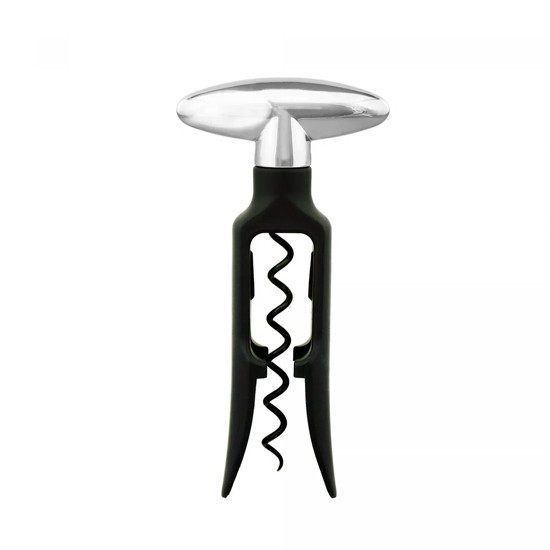Imagem SACA-ROLHAS EM ZINCO NA COR PRETO PARA VINHO 15X8X4CM - WOLFF