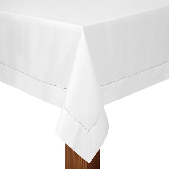 Imagem TOALHA DE MESA MIAMI QUADRADA 8 LUGARES EM POLIÉSTER BRANCO 220X220CM - COPA&CIA