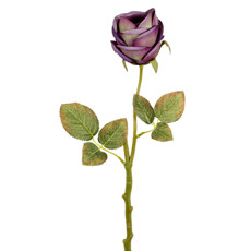 Imagem de HASTE DECORATIVA PERMANENTE DE ROSA LAVANDA EM PLÁSTICO MOLDÁVEL 39X10CM - GRILLO - Grillo Ltda