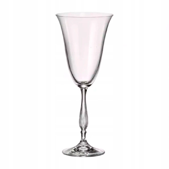 Imagem TAÇA FREGATA 350ML PARA VINHO BRANCO EM CRISTAL 23X10CM - CRYSTAL BOHEMIA
