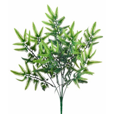 Imagem de BUQUÊ DECORATIVO DE SAMAMBAIA ALFINETE VERDE EM PLÁSTICO MOLDÁVEL 38X18CM - GRILLO - Grillo Ltda