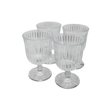 Imagem de JOGO DE 4 TAÇAS PARA VINHO JOY 260ML EM VIDRO 13X8X8 CM - FULL FIT - Full Fit Industria Importacao E Comercio Ltda.