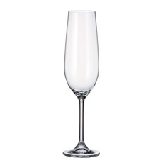 Imagem de CONJUNTO CREX 6 TAÇAS PARA CHAMPANHE 270ML EM CRISTAL 25X7X7CM - CRYSTAL BOHEMIA - Rojemac Impotacao E Exportacao Ltda