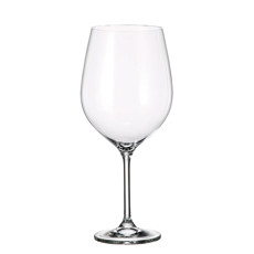 Imagem de CONJUNTO CREX 6 TAÇAS PARA VINHO TINTO 740ML EM CRISTAL 25X11X11CM - CRYSTAL BOHEMIA - Rojemac Impotacao E Exportacao Ltda