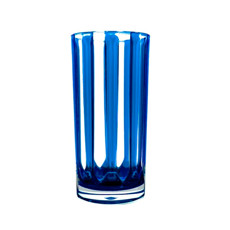 Imagem de COPO ALTO 620ML EM ACRÍLICO AZUL E TRANSPARENTE LISTRADO 17,5X8,5CM - RIBEIRO E PAVANI - Ribeiro E Pavani Com Imp Exp