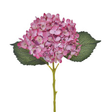 Imagem de HASTE DECORATIVA DE HORTENSIA LAVANDA EM PLÁSTICO MOLDÁVEL 52X26CM - GRILLO - Grillo Ltda