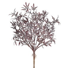 Imagem de BUQUÊ DECORATIVO PERMANENTE DE GRAMA VINHO EM PLÁSTICO MOLDÁVEL 38X18CM - GRILLO - Grillo Ltda