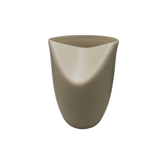 Imagem VASO DUNA DECORATIVO GRANDE SAND FOSCO EM CERÂMICA 36X27X27CM - CERÂMICA ANA MARIA