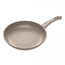 Imagem de FRIGIDEIRA DE INDUÇÃO CHEF PRO TAUPE ALUMÍNIO REVESTIDA EM CERÂMICA - LYOR - Coliseu Presentes Ltda