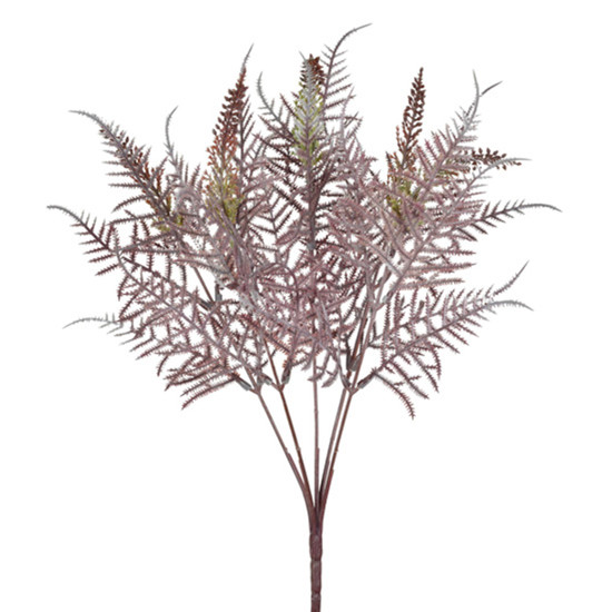 Imagem BUQUÊ DECORATIVO DE SAMAMBAIA OUTONO EM PLÁSTICO MOLDÁVEL 36X17CM - GRILLO