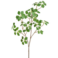 Imagem de HASTE DECORATIVA DE FOLHAS SILVESTRES VERDES EM PLÁSTICO MOLDÁVEL 75X20CM - GRILLO - Grillo Ltda
