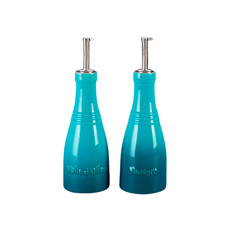 Imagem de SET AZEITE & VINAGRE CLÁSSICO 240ML AZUL CARIBE EM CERÂMICA 17X7X7CM - LE CREUSET - Le Creuset Do Brasil Ltda 