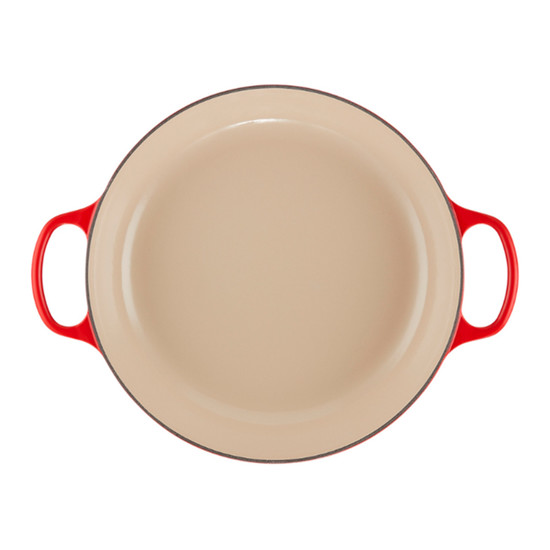 Imagem CAÇAROLA BUFFET SIGNATURE VERMELHA EM FERRO FUNDIDO 12X35X28CM - LE CREUSET