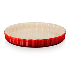 Imagem de TRAVESSA CANELADA HERITAGE VERMELHA EM CERÂMICA 4X25,5X25,5CM - LE CREUSET - Le Creuset Do Brasil 