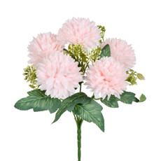 Imagem de BUQUÊ DECORATIVO PERMANENTE DE CRISÂNTEMO ROSA EM PLÁSTICO MOLDÁVEL - GRILLO - Grillo Ltda