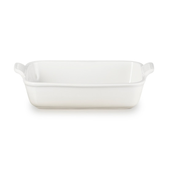 Imagem TRAVESSA RETANGULAR MERINGUE HERITAGE EM CERÂMICA 8,1X24,7X15,1CM - LE CREUSET