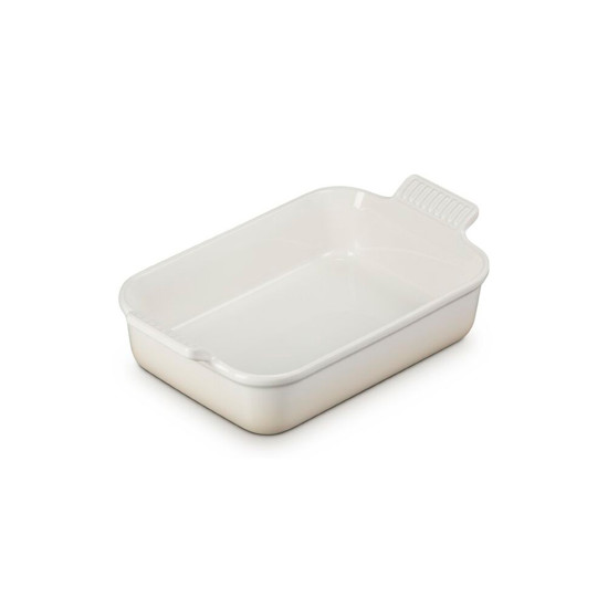 Imagem TRAVESSA RETANGULAR MERINGUE HERITAGE EM CERÂMICA 8,1X24,7X15,1CM - LE CREUSET