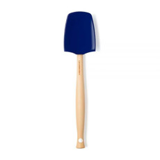 Imagem de COLHER GRANDE DE SILICONE CRAFT AZURE BLUE E CABO EM MADEIRA 2X32X6CM - LE CREUSET - Le Creuset Do Brasil 