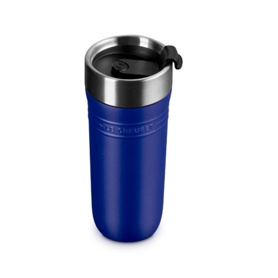 Imagem COPO TÉRMICO 350ML OTG AZURE BLUE EM AÇO INOX 19,2X8,1X8,1CM - LE CREUSET