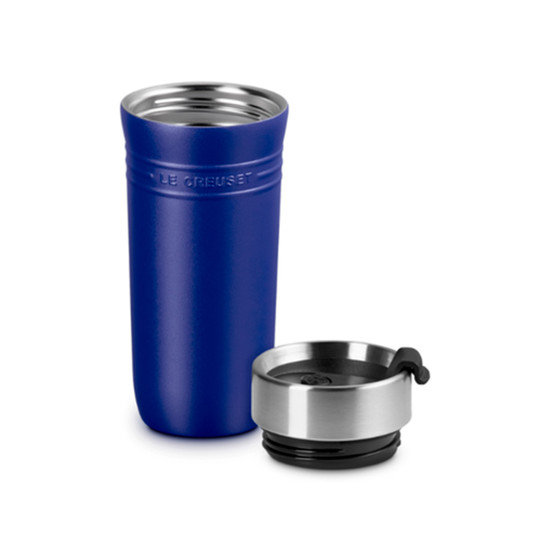 Imagem COPO TÉRMICO 350ML OTG AZURE BLUE EM AÇO INOX 19,2X8,1X8,1CM - LE CREUSET