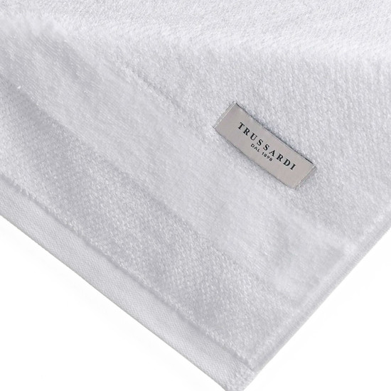 Imagem TOALHA BANHÃO BORGIA EM ALGODÃO VELUDO BRANCO 150X86CM - TRUSSARDI