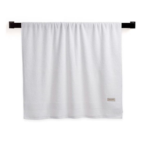 Imagem TOALHA BANHÃO BORGIA EM ALGODÃO VELUDO BRANCO 150X86CM - TRUSSARDI
