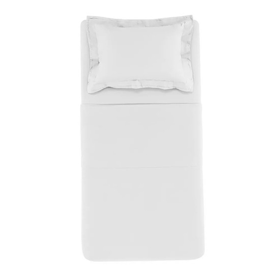 Imagem JOGO DE CAMA SOLTEIRO 200 FIOS 100% ALGODÃO BRANCO NOVOLI BRANCO - TRUSSARDI