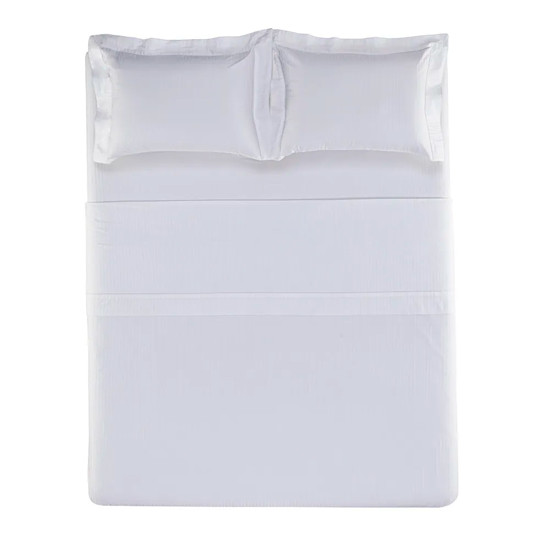 Imagem JOGO DE CAMA CASAL 300 FIOS 100% ALGODÃO FRATELLI BRANCO - TRUSSARDI