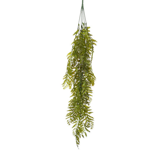 Imagem PENDENTE DECORATIVO DE SAMAMBAIA VERDE EM PLÁSTICO 80X9CM - GRILLO