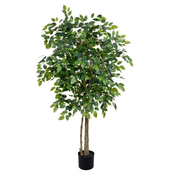 Imagem PLANTA DECORATIVA FICUS FOLHAS VERDES EM PLÁSTICO 160X65CM - GRILLO