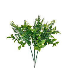 Imagem de PICK DECORATIVO DE FOLHAS MISTAS VERDE EM PLÁSTICO MOLDÁVEL 30X23CM - GRILLO - Grillo Ltda