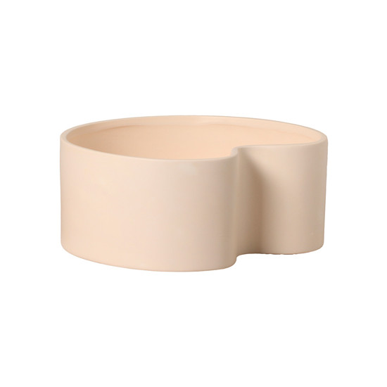 Imagem VASO FLOREIRA DECORATIVO EM CERÂMICA ROSÊ FOSCO 12X28,6CM - CERÂMICA MAZZOTTI