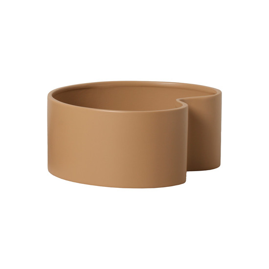Imagem VASO FLOREIRA DECORATIVO EM CERÂMICA BEGE FOSCO 12X28,6CM - CERÂMICA MAZZOTTI