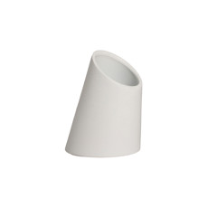Imagem de VASO CONE DECORATIVO EM CERÂMICA BRANCO FOSCO 20X15CM - CERÂMICA MAZZOTTI - Ceramica Artistica Mazzotti Ltda