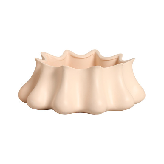 Imagem VASO FLOREIRA DECORATIVO EM CERÂMICA ROSÊ FOSCO 12X36X36CM - CERÂMICA MAZZOTTI