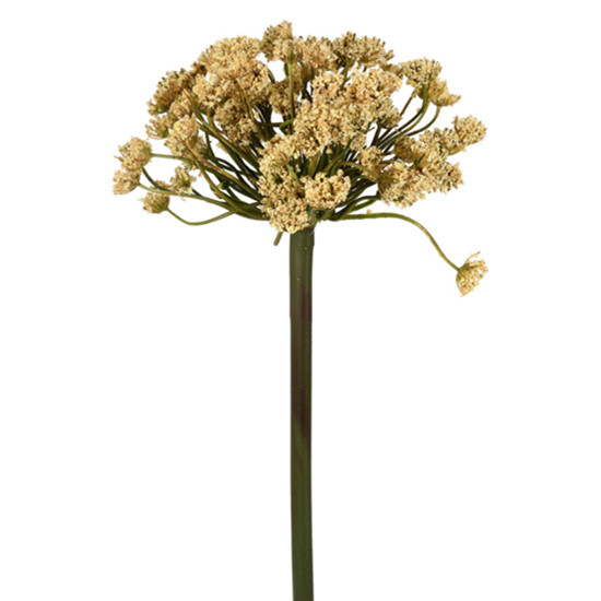 Imagem HASTE DECORATIVA DE RENDA DA RAINHA COR MANTEIGA EM PLÁSTICO MOLDÁVEL 75X23CM GRILLO