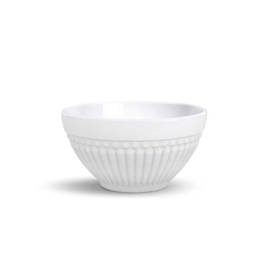 Imagem BOWL ROMA 367ML EM CERÂMICA BRANCA 12,5X6,5CM - PORTO BRASIL CERÂMICA