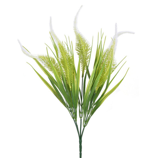Imagem HASTE DECORATIVA DE RABO DE RAPOSA VERDE EM PLÁSTICO MOLDÁVEL 37X12CM - GRILLO
