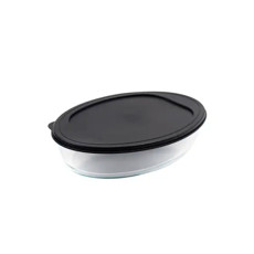 Imagem de ASSADEIRA OVAL 1,6L EM VIDRO COM TAMPA 7,5X39X27,5CM - MOR - Metalurgica Mor S.A- Filial Pernambuco