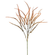Imagem de HASTE PENDENTE DECORATIVA DE CATTAIL LARANJA EM PLÁSTICO MOLDÁVEL 70X13CM - GRILLO - Grillo Ltda