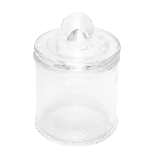 Imagem POTE DE VIDRO TRANSPARENTE ARENA COM TAMPA 100ML - LYOR