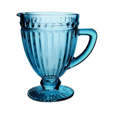 Imagem de JARRA DE VIDRO SODO-CÁLCICO 1L EMPIRE AZUL 19,5X19X14CM - LYOR - Coliseu Presentes Ltda