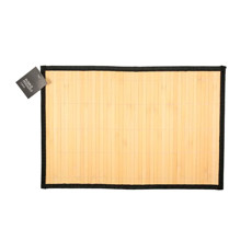 Imagem de LUGAR AMERICANO ESTEIRA PREMIUM BAMBU PRETO 45X30CM - PARAMOUNT INDUSTRIA - Paramount Ind E Com De Plast Ltda