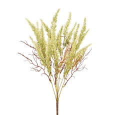 Imagem de BUQUÊ DECORATIVO DE FOLHAS SILVESTRES CREME EM PLÁSTICO MOLDÁVEL 57X20CM - GRILLO - Grillo Ltda