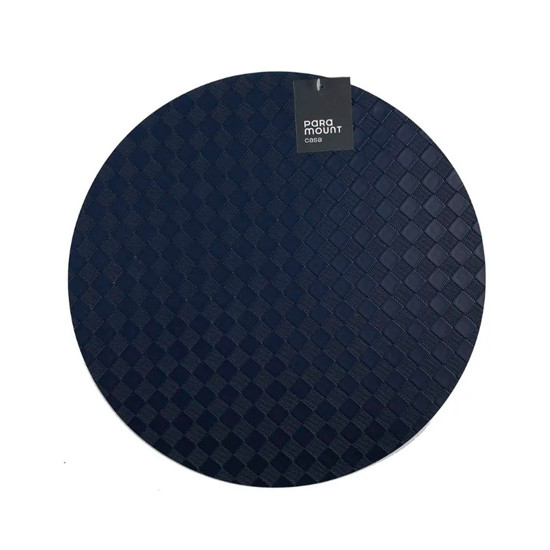 Imagem LUGAR AMERICANO PREMIUM CUBE NAVY BLUE EM PVC 38X38CM - PARAMOUNT INDUSTRIA
