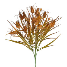 Imagem de BUQUÊ DECORATIVO DE SEMENTES DO CAMPO MARROM EM PLÁSTICO MOLDÁVEL 40X10CM - GRILLO - Grillo Ltda