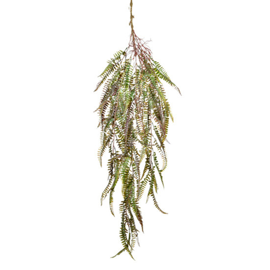 Imagem PENDENTE DECORATIVO DE FOLHAS LAVANDA EM PLÁSTICO MOLDÁVEL 110X25CM - GRILLO