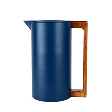 Imagem de GARRAFA TÉRMICA AZUL ESCURO 1L EM AÇO INOX E ALÇA EM MADEIRA 21X17,5X11CM - TUUT - Yangzi Brasil Corporation S A 